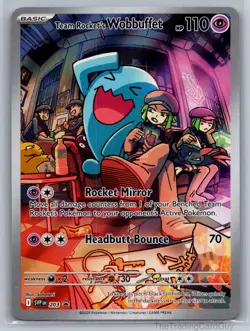 Team Rocket's Wobbuffet Promo SV: Scarlet & Violet Promo Cards 203 NM 003 - Image 1