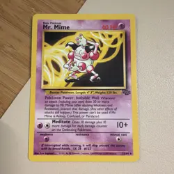 Mr. Mime Jungle 22/64 Pokemon Card WOTC 1999 NON HOLO Rare LP - multiple copies - Image 1