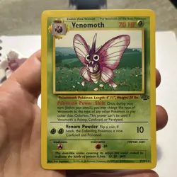 Pokemon TCG Venomoth Rare Jungle 13/64 English 1999 Vintage Card NM/LP - Image 1
