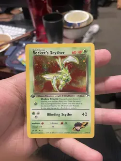 Rockets Scyther Holo Gym Heroes First Edition 13/132 Pokemon Card - Image 1