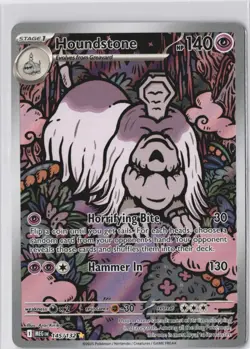 Houndstone Illustration Rare 145/132 Mega Evolution NM Pokemon Card - Image 1