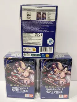 One Piece Card Game Azure Sea’s Seven DP-09 Double Pack Set 9 x3 NEW - Image 3