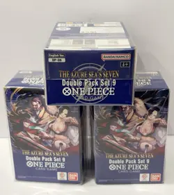 One Piece Card Game Azure Sea’s Seven DP-09 Double Pack Set 9 x3 NEW - Image 5