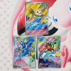 Rowlett 043 + Litten 044 + Popplio 045 - First Partner Pokemon Cards - #L159 - Image 1