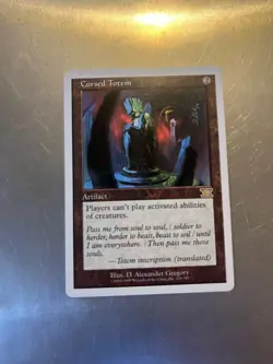 Cursed Totem 6th Edition Magic Cards, LP, COMBINED SHIPPING - Image 1