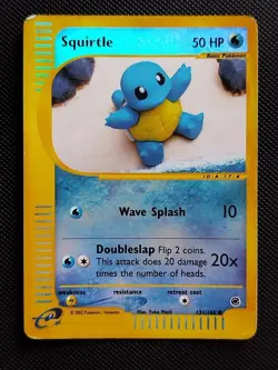 (HP) Squirtle 131/165 2002 Expedition Base Set Reverse Holo Pokemon Card - Image 1