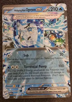 Wellspring Mask Ogerpon EX 2024 Twilight Masquerade #064 Pokemon Card NM/M - Image 1