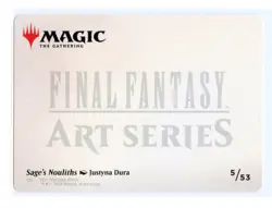 Sage's Nouliths Art Series Card 5 Final Fantasy MTG Card NM - Image 2