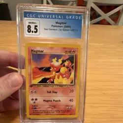 Pokemon TCG Magmar Neo Genesis 1st Edition 40/111 CGC 8.5 70 HP Uncommon Card - Image 1