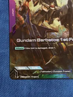 Gundam Barbatos 1st Form (LR+) GD02-054 Gundam TCG Card Game - Dual Impact - Image 3