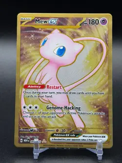 Mew ex - (151 Metal Card) 205/165 Double Rare SV: Scarlet & Violet 151 NM - Image 1
