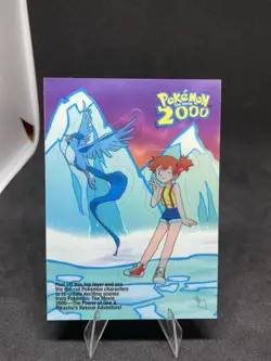 Pokemon The Movie 2000 Topps Misty Articuno Sticker Card #2/10 - Image 1
