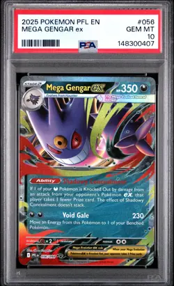 Mega Gengar EX - 056/094 - English Pokemon Card - PSA 10 Gem Mint - #L158 - Image 1