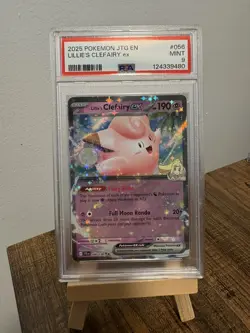2025 Pokemon Lillie’s Clefairy EX #56/159 PSA 9 Mint Journey Together Card ✨ - Image 1