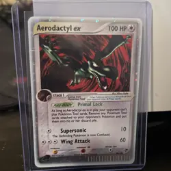 Pokemon Aerodactyl ex 94/100 EX Sandstorm Holo Rare 100 HP Primal Lock Card - Image 1