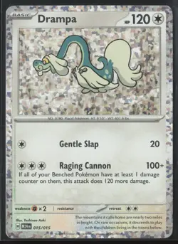 Drampa Promo McDonald's Promos 2024 015/015 NM Pokemon Card Holo - Image 1