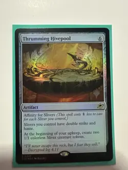 mtg magic Thrumming Hivepool FOIL promo ENGLISH Bassin-ruche psalmodique - Image 1