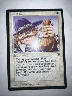 MTG Legends Land Tax lightly Played LP 1994 - Image 1