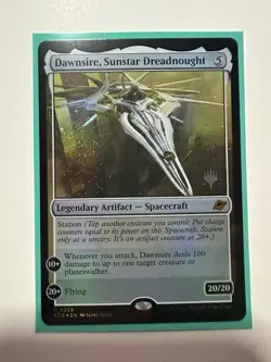 MTG Dawnsire, Sunstar Dreadnought Foil Edge of Eternities Promo Pack NM - Image 1