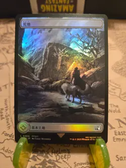 MTG Wastes Final Fantasy Japanese Foil NM - Image 1