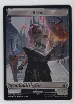 Hero // Moogle Foil Magic: Final Fantasy FIN Tokens #0005/0011 - Image 1