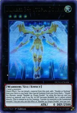 Yugioh! Number 39: Utopia Double - DUPO-EN008 - Ultra Rare - 1st Edition Near Mi - Image 1