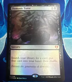 Demonic Tutor Commander Masters Foil - Image 1