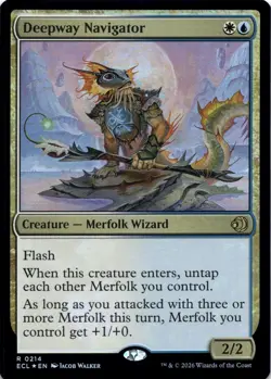 Deepway Navigator FOIL Lorwyn Eclipsed Magic MTG NM - Image 1