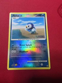 Piplup Majestic Dawn 71/100 Pokemon Reverse Holo Platinum Stamp - Image 1