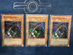 Armageddon Knight PTDN 1st x2, Unlimited x1 SUPER RARE - Image 1