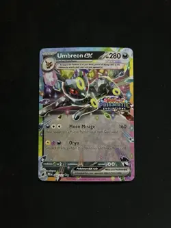 Pokemon TCG Prismatic Evolutions Umbreon EX Stamped Promo Card 060/131 - Image 1