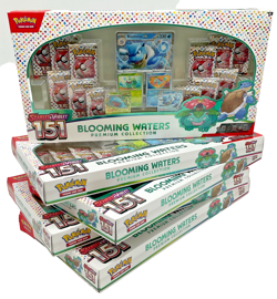 Lot of (5) Pokemon TCG 151 Blooming Waters Premium Collection Boxes NEW - Image 1