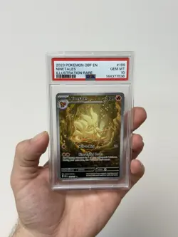 2023 Pokemon OBF EN Ninetales #199 Illustration Rare PSA 10 - Image 3