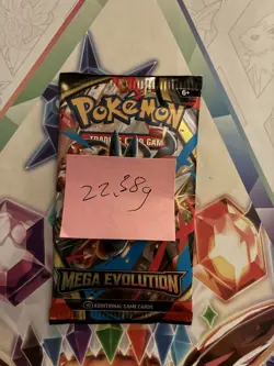 (HEAVY) 22.38g Pokemon TCG Mega Evolution Booster Pack (SEALED)✅ - Image 2