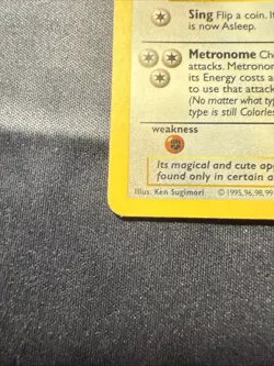 Pokemon Clefairy Shadowless Holo 5/102 Base Set LP 1999 WOTC Vintage Rare - Image 5