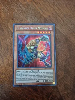 ( GLADIATOR BEAST NOXIOUS ) - Secret Rare - BLLR-EN021 - 1st - NM - Yu-Gi-Oh - Image 1