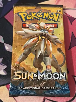 Pokemon TCG Sun and Moon Base Set Booster Pack Factory Sealed 2017 - Image 1