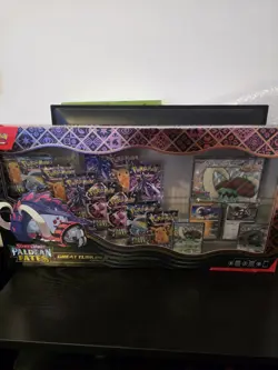 Pokemon Paldean Fates Great Tusk & Iron Treads Premium Collection Sealed - Image 1