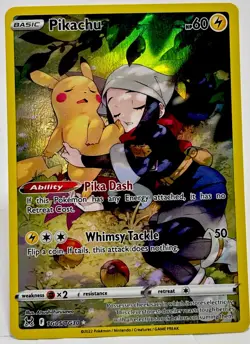Pokemon Pikachu TG05/TG30 Ultra Rare Full Art Holo Swsh11 Lost Origin - Image 1