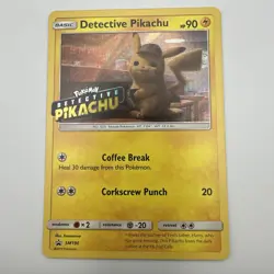 Pokemon TCG Sun & Moon Black Star DVD Promo Detective Pikachu Holo SM190 NM - Image 2