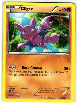 GLIGAR 46/119 PHANTOM FORCES ENGLISH POKEMON TCG - Image 1