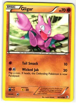 GLIGAR 80/149 BOUNDARIES CROSSED ENGLISH POKEMON TCG - Image 1