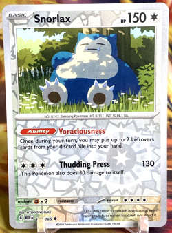 Snorlax 143/165 - Pokemon Scarlet & Violet 151 - Reverse Holo - NM - Image 1