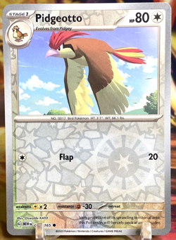 Pidgeotto 017/165 - Pokemon Scarlet & Violet 151 - Reverse Holo - NM - Image 1