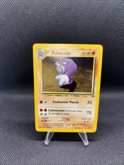 Poliwrath Pokemon TCG 9/75 Neo Discovery Unlimited Holo Near Mint - Image 1