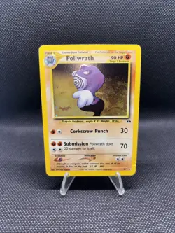 Poliwrath Pokemon TCG 9/75 Neo Discovery Unlimited Holo Near Mint - Image 2
