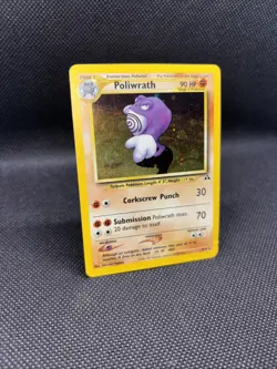 Poliwrath Pokemon TCG 9/75 Neo Discovery Unlimited Holo Near Mint - Image 5