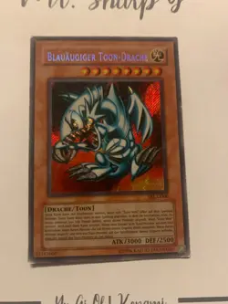BLAUAUGIGER TOON-DRACHE - SRL-G000 DEUTSCH Yu-Gi-Oh! CARD SECRET RARE HOLO - Image 2