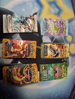 Pokemon EMPTY Booster Pack Lot Platinum Arceus, EX Crystal Guardians, XY Flash - Image 1
