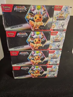 Pokemon Sams Club Prismatic Evolutions Surprise Box/Booster Bundle New Lot Of 4 - Image 1